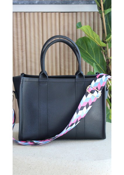 Kadın Siyah Kolon Askılı Deri ve Omuz Çantası Julia modelleri