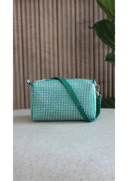 Çapraz Askılı Yeşil Taşlı Mini Omuz Çantası Xander Vank fiyatları