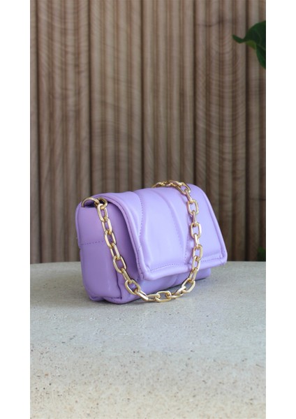 Kapitone Kadın Lıla Deri Çapraz Askılı Omuz ve El Çantası Celia