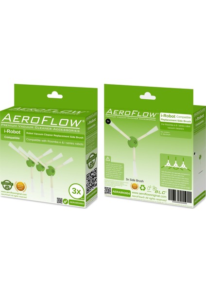 Aeroflow I-Robot Roomba E Serisi Yan Fırça 3'lü Paket
