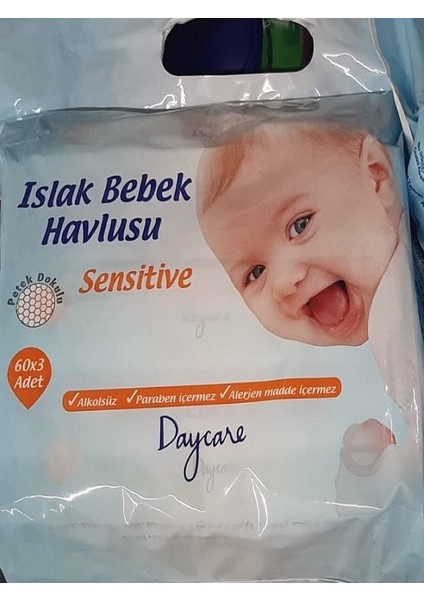 Islak Bebek Havlusu 60 x 3'lü Paket