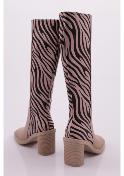 K710-22K Kadin Küt Burun Topuklu Çizme modelleri