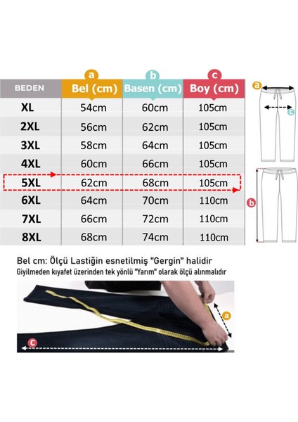 Kargo Cepli Büyük Beden Likralı Jogger Pantolon Laci