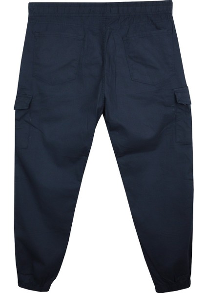 Erkek Kargo Cepli Jogger Pantolon 97% Pamuk Lacivert Mevsimlik Kullanım İçin modelleri