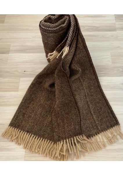 Scotch Dizlik - Tv Battaniye 130 x 170 cm Tv, Yün Battaniye - % 100 Saf Yün - Wool