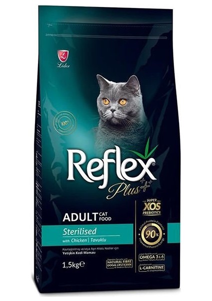 Plus Tavuklu Kısırlaştırılmış Yetişkin Kedi Maması 1.5 kg