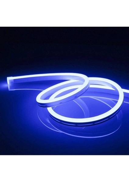 24 V Neon Şerit LED Mavi Işık Silikonlu Su Geçirmez 24 Volt Neon LED Işık fiyatları