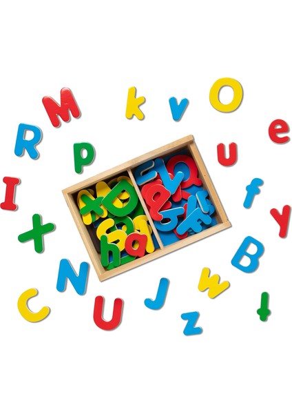 10448 Ahşap Mıknatıslı Harfler