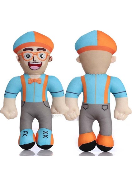 Blippi Gözlüklü Sakalsız Premium Ithal Peluş Oyuncak 30 cm