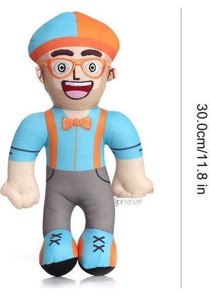 Blippi Gözlüklü Sakalsız Premium Ithal Peluş Oyuncak 30 cm modelleri