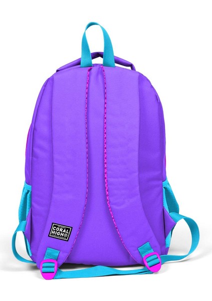 Kids Mor Pembe Mavi Simli K-Pop Desenli 2'li Okul Çanta Seti SET0214403