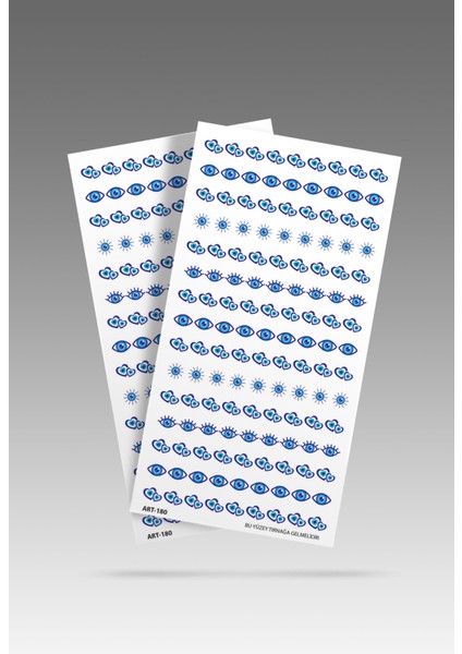 2'Li Göz Tırnak -3 Dövmesi, Tırnak Tattoo,Nail Art ,Tırnak Sticker fırsatları