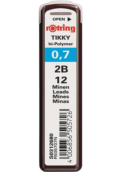 0.7 mm Uç Min Siyah 3 Adet Rotring Siyah Kalem Uçu 0.7 mm 3 Adet