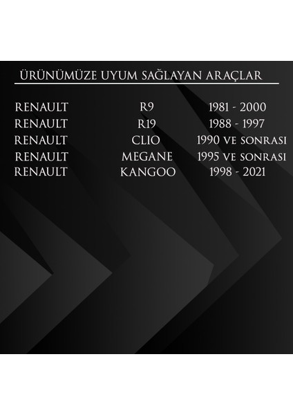 Renault R9,R19,CLIO,MEGANE,KANGOO Için Güneşlik Ayağı
