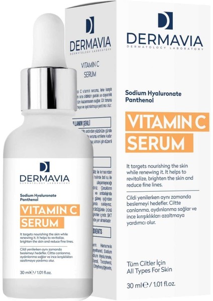 Aydınlatıcı Leke Karşıtı Vitamin C Serumu Parlak Dayanıklı Görünüm 30 ml