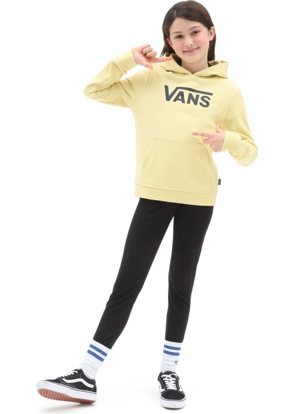 Kapüşon Yaka Sarı Kadın Sweatshırt VN0A5ATNY7O1 gr Flyıng V Hoodıe Gır
