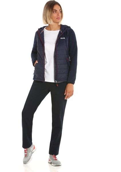 Lacivert Kadın Kapüşonlu Regular Fit Polar Sweatshirt A907002S00_ACT Ws Hood Hybrıd Fleec