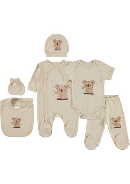 Bebek 6'lı Zıbın Takımı Sütlü Kahve