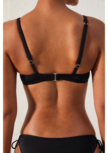 Basic Super Push Up Siyah Bikini Üstü