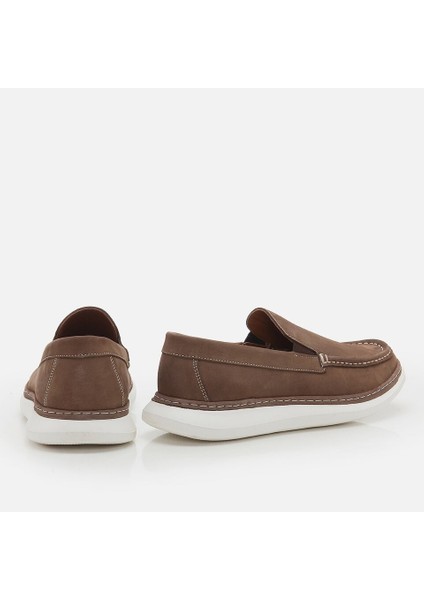 02AYH260090A450 HAKIKI Deri Vizon Erkek Loafer