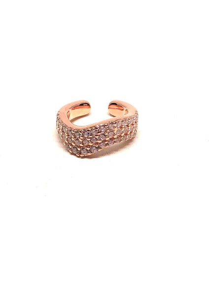 Caka Takı Ithal Dalga Cuff - Rose