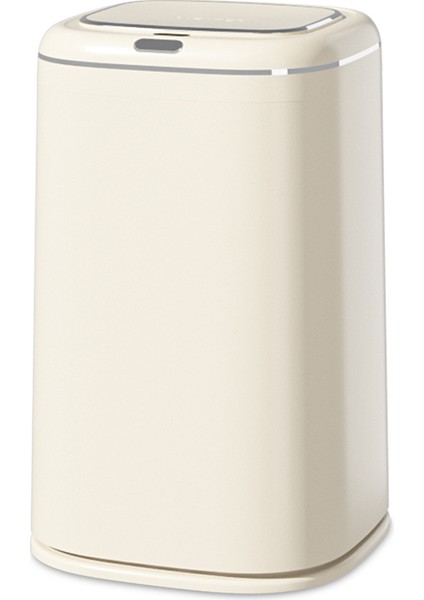 35 Lt Büyük Kapasiteli Akıllı Çöp Kutusu - Krem (Yurt Dışından)