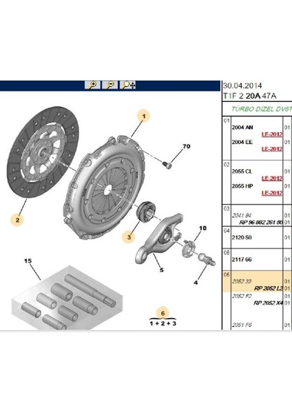 Debrıyaj Setı 1.6 Hdı 16V 1.6 Dızel Dw6 fiyatları