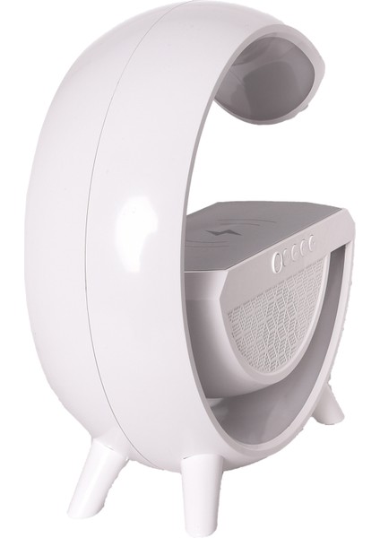 BT2301 LED Wıreless Şarj Özellikli Masa Lambası Kablosuz Gece Lambası Bluetooth Hoparlör
