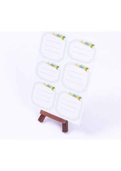 Mint not sticker seti, A5 2 sayfa