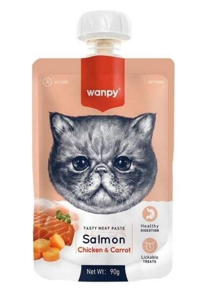 Taze Somonlu ve Tavuklu Kedi Et Ezmesi 90 gr