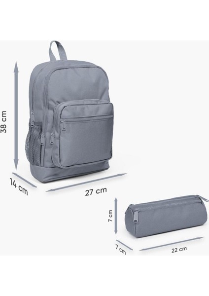 Kids Siyah Ninja Desenli 2'li Okul Çanta Seti GOSET0223473 modelleri