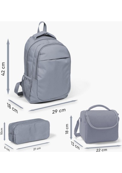 Kids Mor Su Yeşili Unicorn Desenli Usb'li 3’lü Okul Çanta Seti GOSET0123415 modelleri