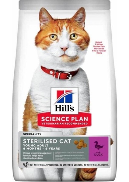 Ördek Etli Kısırlaştırılmış Yetişkin Kedi Maması 10 kg