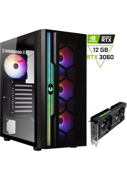 Intel Core I5 10400F / Rtx 3060 12GB / 32 GB Ddr4/ 500 GB 3500 - 2100 Mb/s M2 SSD / 10400V3 / Gaming Masaüstü Pc