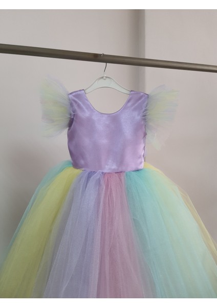 Kız Çocuk Unicorn Açık Lila Elbise fiyatları