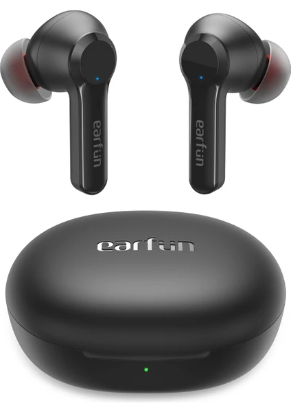 EarFun Air Pro 2 TW300B Siyah 6 Mikrofonlu ENC + Hybrid ANC IPX5 Tere Dayanıklı Bluetooth Gerçek Kab