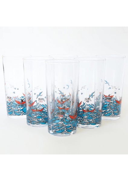 Balık Masalı, Klasik Rakı Kadehi 6'lı Set