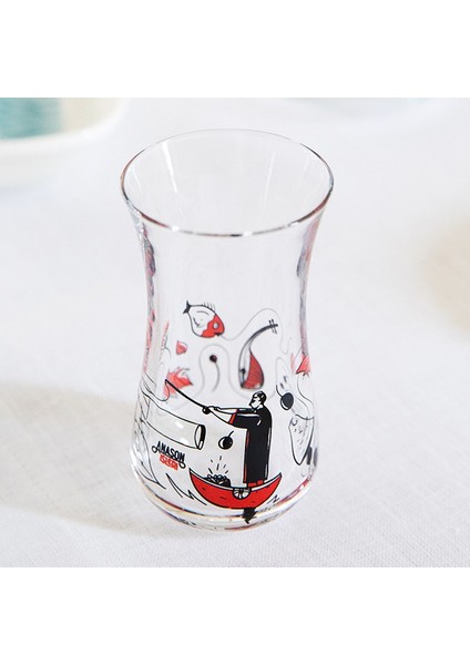 Erkenci İnce Belli Rakı Bardağı 6'lı Set