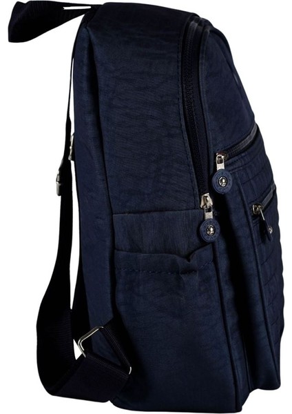 SİA ÇANTA Kırinkıl Kumaş 3 Gözlü, Matara Bölmeli Su Geçirmez Kumaş Ön Kapitone Baskılı Kadın Sırt Çantası fiyatları