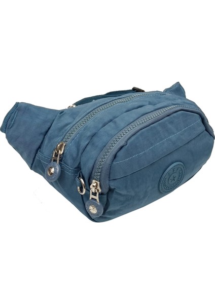 SİA ÇANTA Krinkıl Su Geçirmez Yıkanabilir Kumaş 3 Gözlü FreeBag Bel Çanta