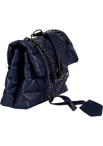 SİA ÇANTA Kapitone Desenli Zincir Askılı İki Ayrı Bölmeli KilitLİ kapak Detaylı Kadın Omuz Çantası