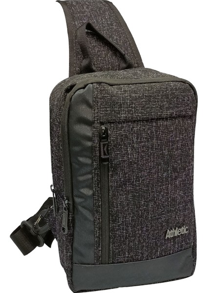 BodyBag Çanta Büyük Boy USB Çıkışlı Özel Askılı & Sağ ve Sol Yön Degiştirme Özel Dokuma Kumaş Uniseks Çanta