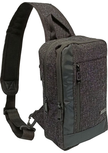 BodyBag Çanta Büyük Boy USB Çıkışlı Özel Askılı & Sağ ve Sol Yön Degiştirme Özel Dokuma Kumaş Uniseks Çanta