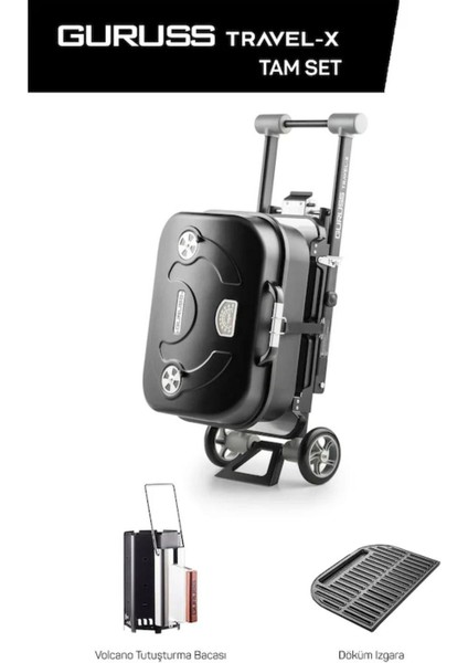 Guruss Travel-X Taşınabilir Mangal Tam Set