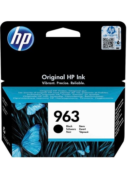 HPZR Hp 963-3JA26AE Siyah Orjinal Kartuş