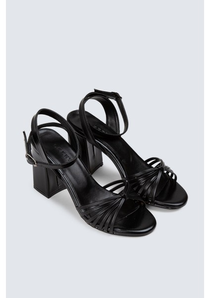 Siyah Topuklu Kadın Abiye Ayakkabı - 53041ZSYHC01 indirimleri