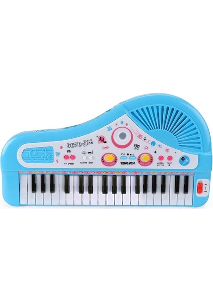 Çocuk Elektronik Piyano 37 Tuşlu Çok Fonksiyonlu Sınır Ötesi Sıcak Satış Müzik Aletleri Mikrofon Mikrofon Müzik Çocuklar Oyuncak Piyano (Yurt Dışından)
