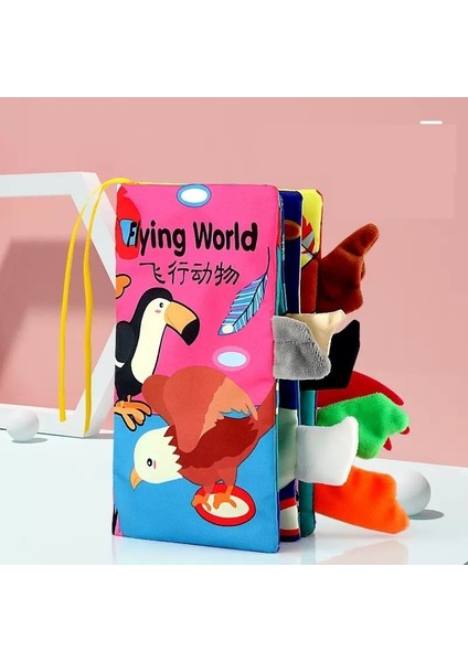 Bez Kitap Erken Eğitim Bebek 3D Üç Boyutlu Hayvan Eğitici Oyuncak (Yurt Dışından)