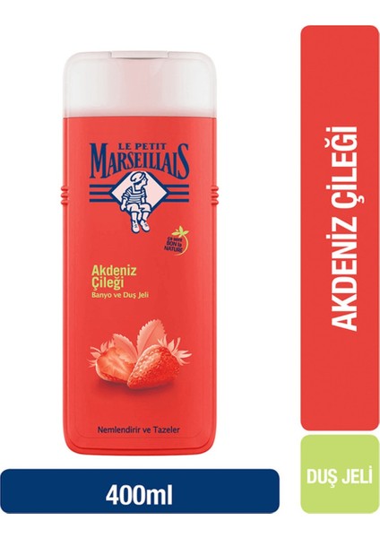 Ekstra Yumuşak Formüllü Duş Jeli Organik Akdeniz Çileği 400 ml