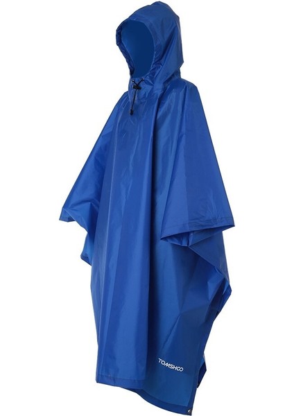 Su Rüzgar Geçirmez Uzun Kapşonlu Panço Yağmurluk (Yurt Dışından)